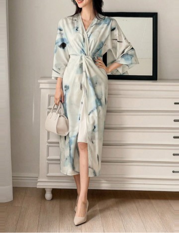 Rochie midi Shein, mix culori
