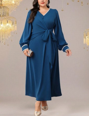 Rochie maxi Shein Curve+, albastru