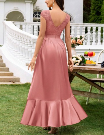 Rochie de ocazie Shein, cărămiziu