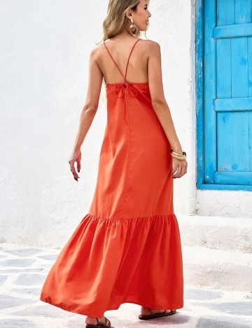Rochie maxi Shein, portocaliu