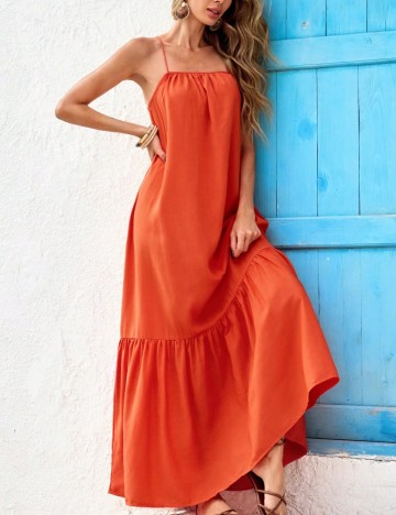 Rochie maxi Shein, portocaliu