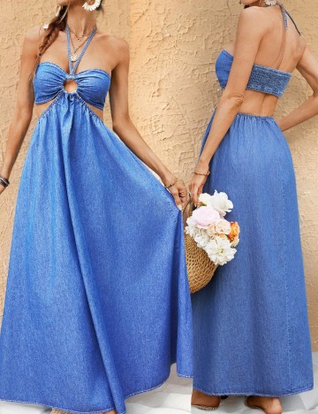 Rochie de blugi Shein, albastru