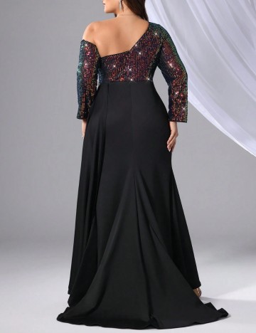 Rochie de ocazie Shein Curve+, negru