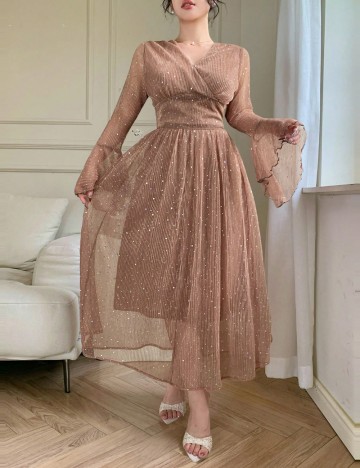 Rochie midi Shein, roz