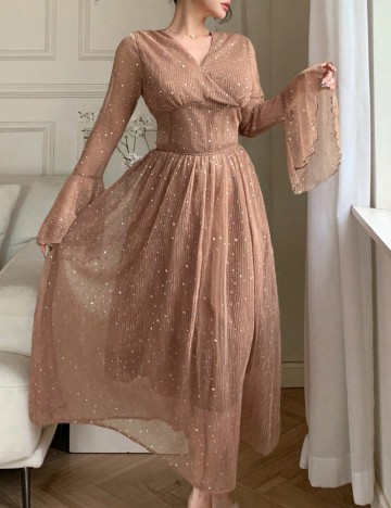 Rochie midi Shein, roz