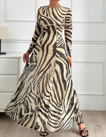 Rochie maxi Shein, mix culori