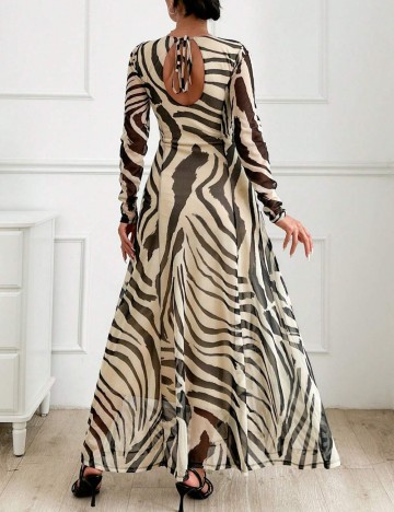 Rochie maxi Shein, mix culori