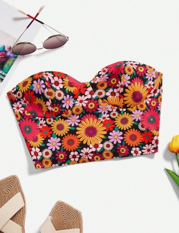 Top Shein, mix culori