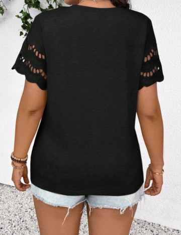 Tricou Shein Curve+, negru