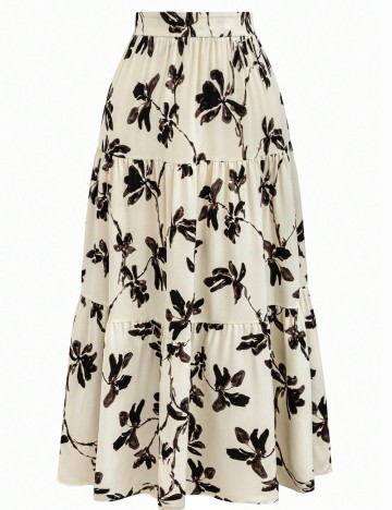 Fustă maxi Shein Curve+, mix culori