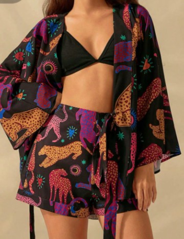 Kimono Shein, mix culori