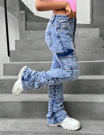 Jeans Shein, albastru