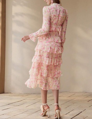 Rochie midi Shein, mix culori