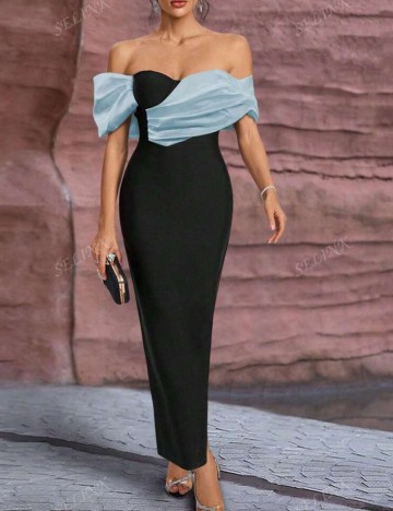 Rochie maxi Shein, mix culori