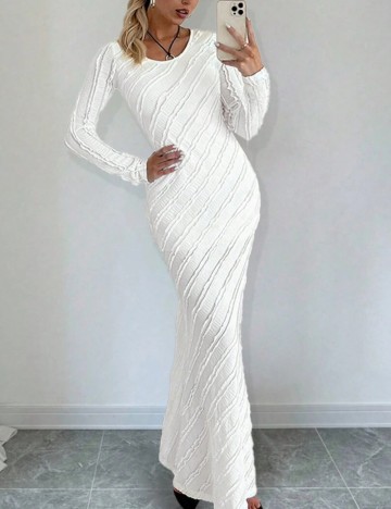 Rochie maxi Shein, alb