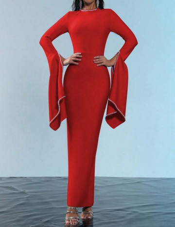 Rochie maxi Shein, roșu
