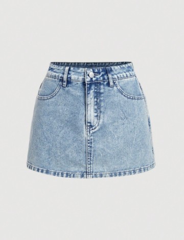Fustă Pantalon Shein, albastru