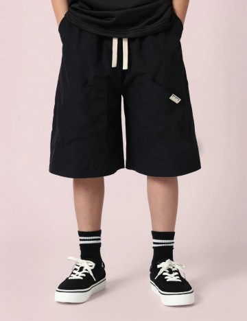 Pantaloni scurți Shein, negru