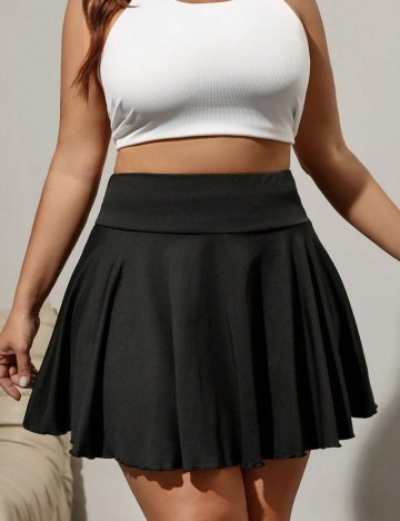 Fustă mini Shein Curve+, negru