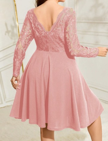 Rochie mini Shein Curve+, roz