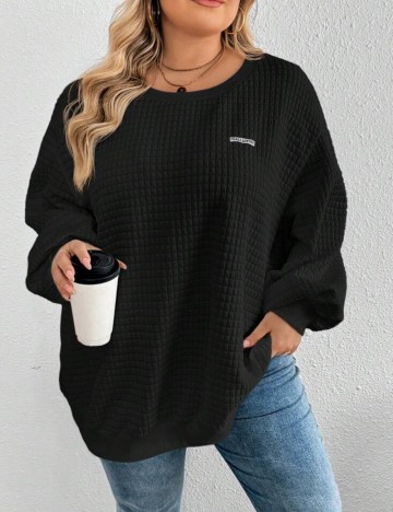 Bluză Shein Curve+, negru