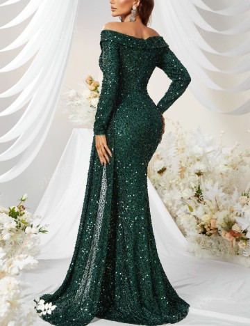 Rochie de ocazie Shein, verde
