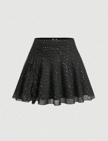 Fustă mini Shein Curve+, negru