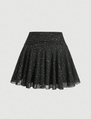 Fustă mini Shein Curve+, negru