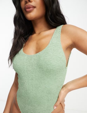 Costum de baie întreg ASOS, verde