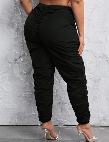Pantaloni Shein Curve+, negru