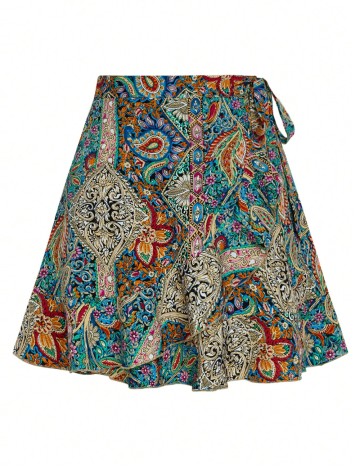 Fustă mini Shein Curve+, mix culori
