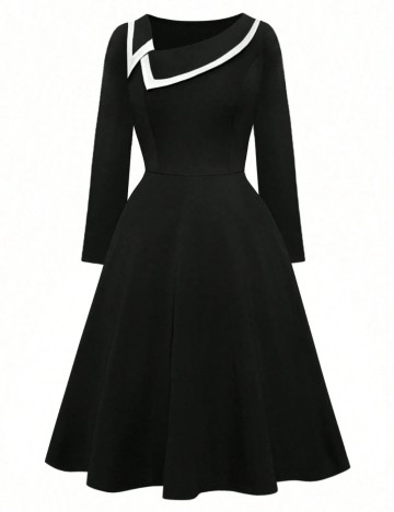 Rochie midi Shein Curve+, negru