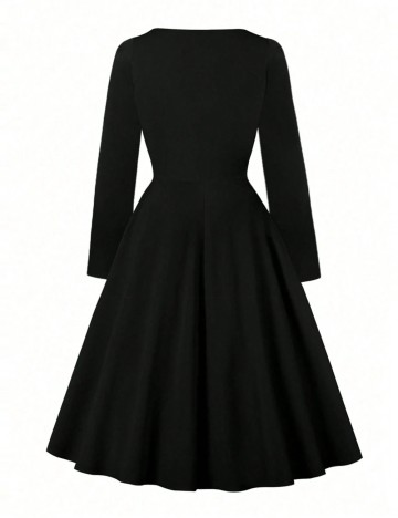 Rochie midi Shein Curve+, negru