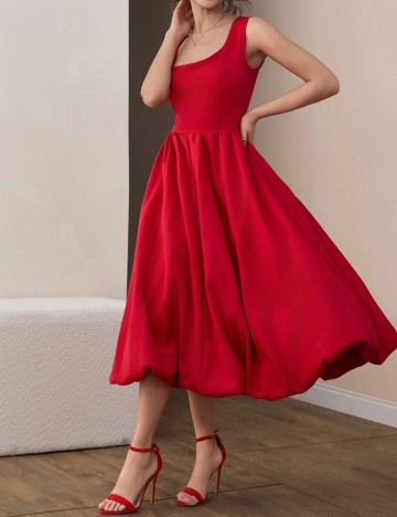 Rochie midi Shein, roșu