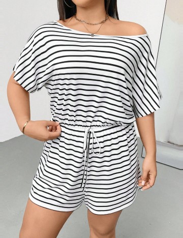 Salopetă scurtă Shein Curve+, mix culori