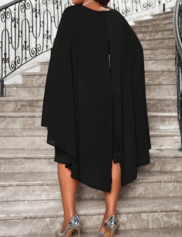 Rochie midi Shein Curve+, negru