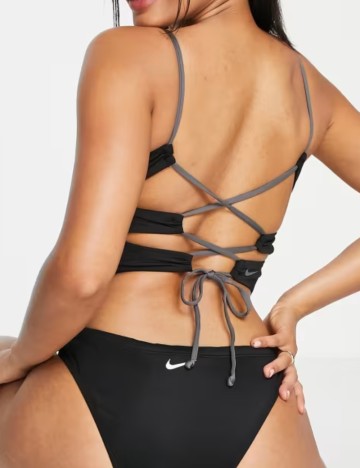 Bustieră de baie Nike, negru