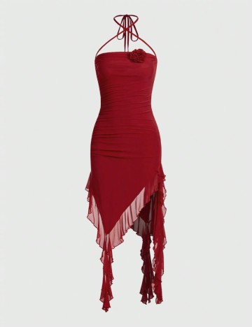 Rochie midi Shein, roșu