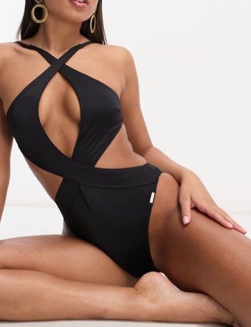 Costum de baie întreg Free Society, negru