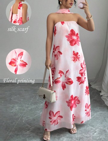 Rochie maxi Shein, floral print