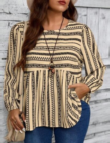 Bluză Shein Curve+, mix culori