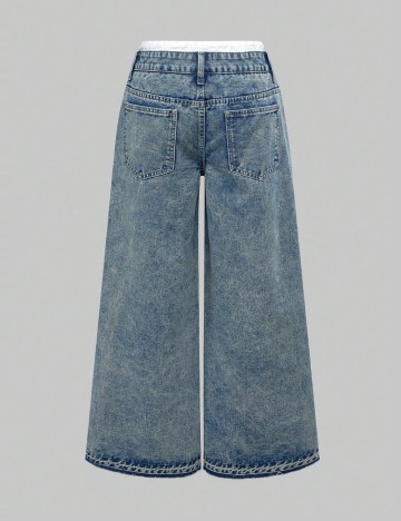 Jeans Shein, albastru