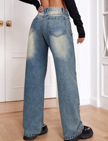 Jeans Shein, albastru
