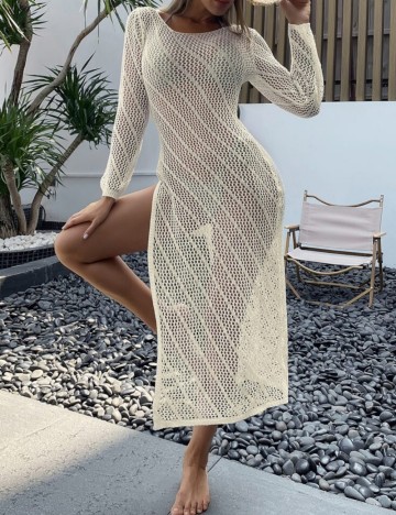 Rochie de plajă Shein, bej