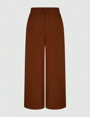 Pantaloni Shein Curve+, maro