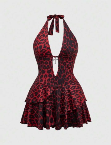 Rochie mini Shein Curve+, mix culori