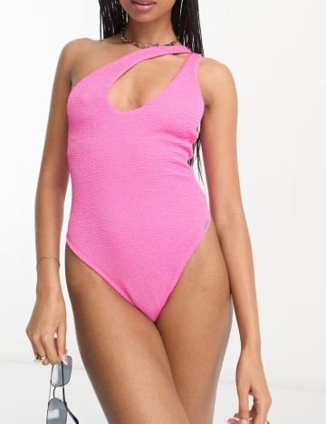 Costum de baie întreg Free Society, roz