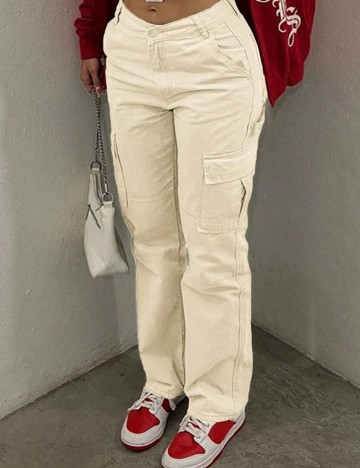 Pantaloni Shein, crem