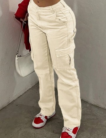 Pantaloni Shein, crem