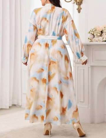 Rochie maxi Shein Curve+, mix culori